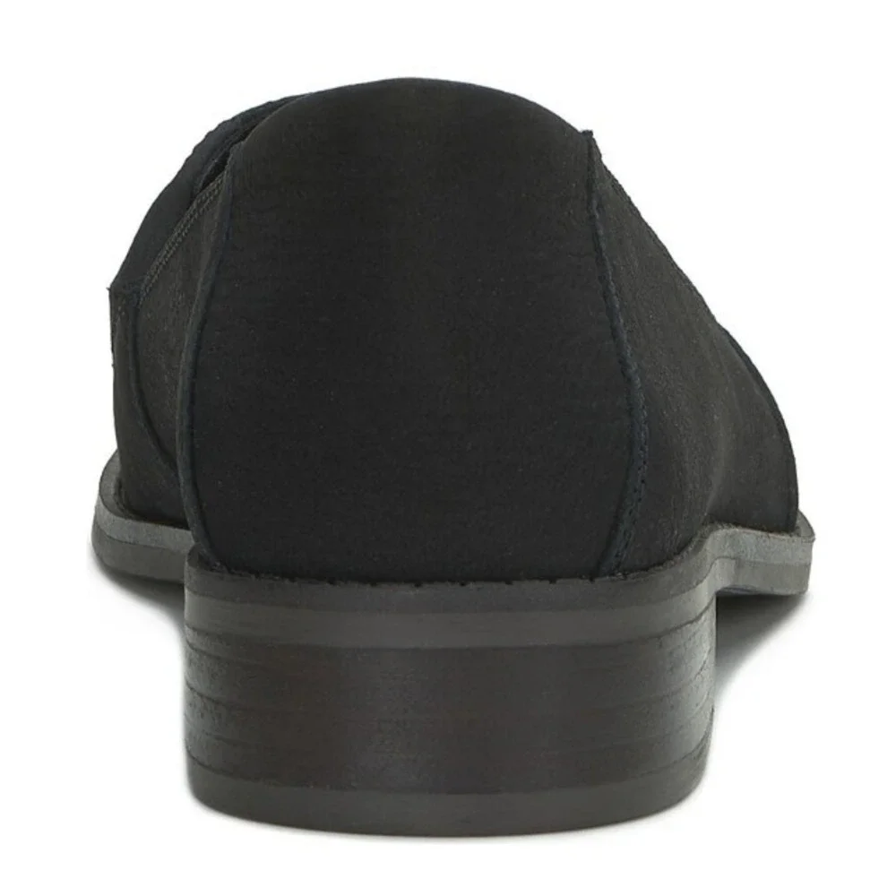 Lucky Brand® (Women's SIZE 7) Harping™ Flat in Black Nubuck Leather -‎ $89